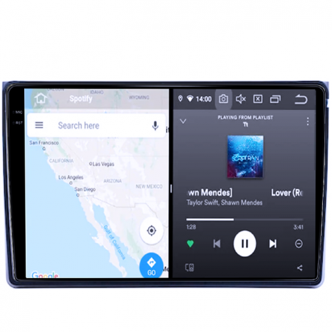 Toyota - Navigatie dedicata Toyota Isis, 8GB RAM 128GB ROM, Octacore, Platforma TS18, Android 14, Display QLED 10", Suporta camera 360", DSP, Carplay&Android Auto, SIM 4G, Ventilator Activ