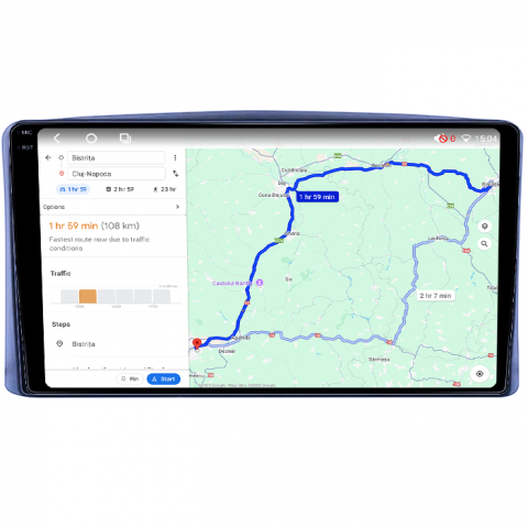 Navigatie dedicata Toyota Land Cruiser 100 1998-2007, 4GB RAM 64GB ROM, Octacore, Android 14, Display QLED 1K 9", Carplay&Android Auto, SIM 4G, Ventilator Activ [3]