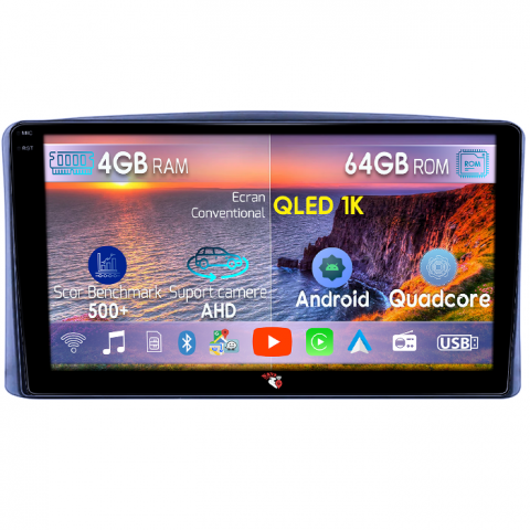 Land Cruiser 100 1998-2007 - Navigatie dedicata Toyota Land Cruiser 100 1998-2007, 4GB RAM 64GB ROM, Octacore, Android 14, Display QLED 1K 9", Carplay&Android Auto, SIM 4G, Ventilator Activ