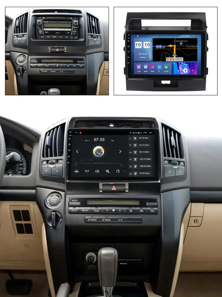 Navigatie dedicata Toyota Land Cruiser 200 2008-2015,4GB RAM 64GB ROM, Procesor Qualcomm Octacore, Android 14, Rezolutie 2K, Display QLED 9", DSP, Carplay&Android Auto, SIM 4G [5]