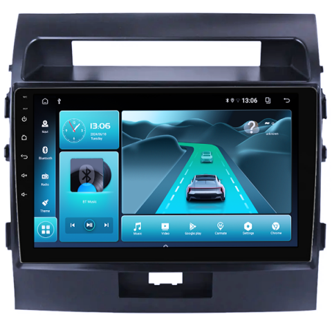 Navigatie dedicata Toyota Land Cruiser 200 2008-2015, 8GB RAM 128GB ROM, Octacore, Platforma TS18, Android 14, Display QLED 10”, Suporta camera 360º, DSP, Carplay&Android Auto, SIM 4G, Ventilator Acti [2]