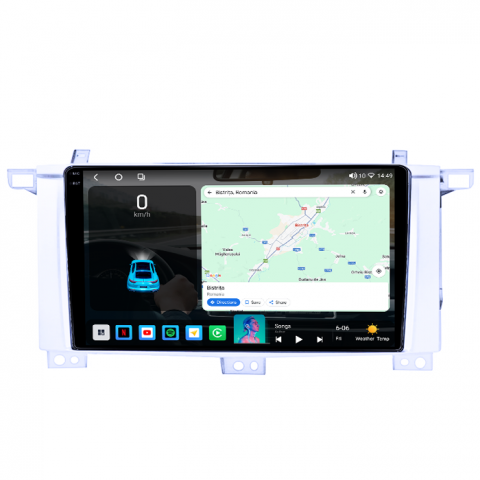 Navigatie dedicata Toyota Land Cruiser 2005, 4GB RAM 64GB ROM, Octacore, Android 14, Display QLED 1K 9", Carplay&Android Auto, SIM 4G, Ventilator Activ [1]