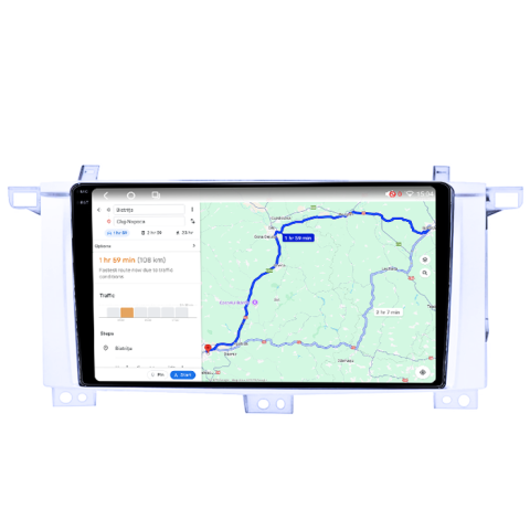 Navigatie dedicata Toyota Land Cruiser 2005, 4GB RAM 64GB ROM, Procesor Qualcomm Octacore, Android 14, Rezolutie 2K, Display QLED 9", DSP, Carplay&Android Auto, SIM 4G [4]