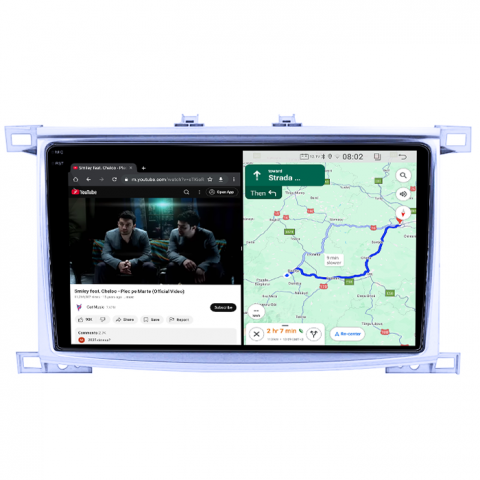 Navigatie dedicata Toyota Land Cruiser 2005, 4GB RAM 64GB ROM, Quad Core, Display 10.1" QLED 1K, Carplay, Android 14, Bluetooth, Magazin Play, Suport Camere AHD [5]