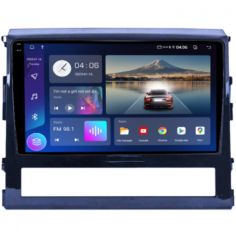 Navigatie dedicata Toyota Land Cruiser 2015,4GB RAM 64GB ROM, Quad Core, Display 9" QLED 1K, Carplay, Android 14, Bluetooth, Magazin Play, Suport Camere AHD [1]