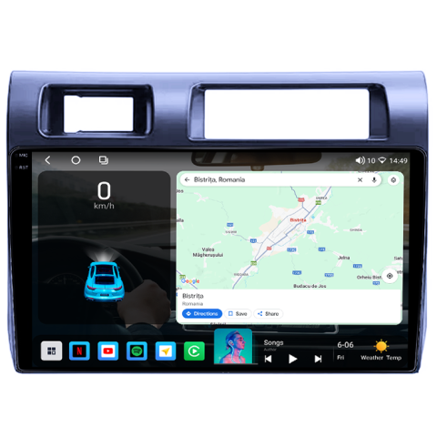 Navigatie dedicata Toyota Land Cruiser LC 2007-2020, 4GB RAM 64GB ROM, Procesor Qualcomm Octacore, Android 14, Rezolutie 2K, Display QLED 9", DSP, Carplay&Android Auto, SIM 4G [2]