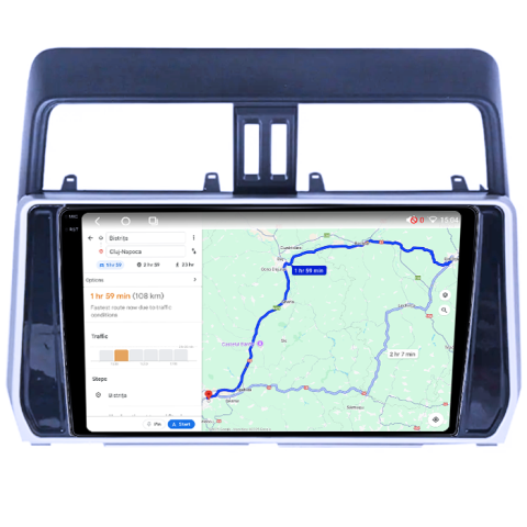 Navigatie dedicata Toyota Land Prado 2013-2017, 4GB RAM 32GB ROM, Octacore, Android 14, Display QLED 1K 10", DSP, Carplay&Android Auto, SIM 4G, Bluetooth, Ventilator Activ [5]