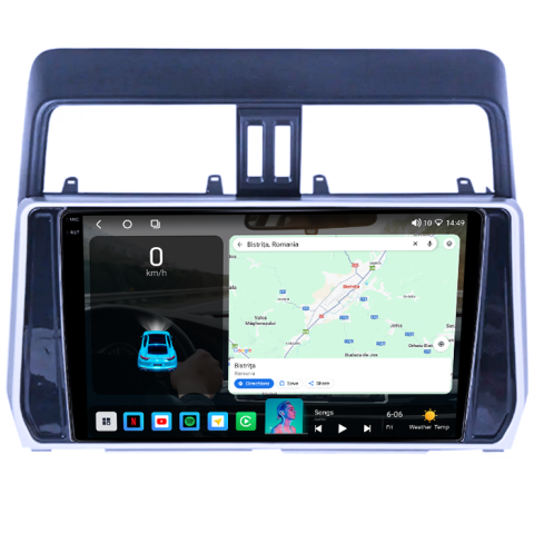 Navigatie dedicata Toyota Land Prado 2013-2017, 4GB RAM 32GB ROM, Octacore, Android 14, Display QLED 1K 10", DSP, Carplay&Android Auto, SIM 4G, Bluetooth, Ventilator Activ [1]
