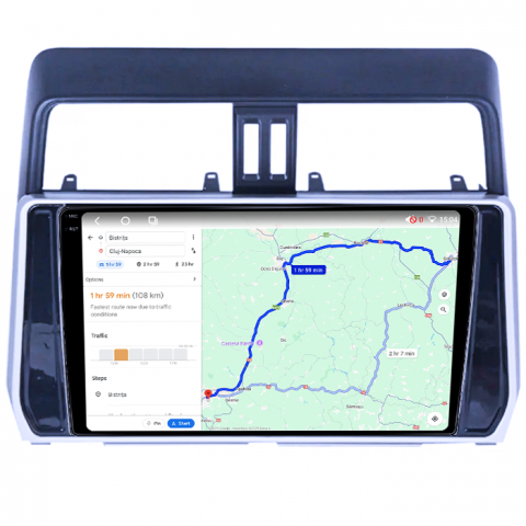 Navigatie dedicata Toyota Land Prado 2017-2018, 4GB RAM 64GB ROM, Octacore, Android 14, Display QLED 1K 10", Carplay&Android Auto, SIM 4G, Ventilator Activ [3]