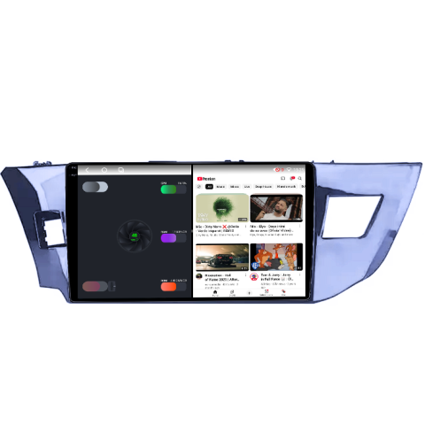 Navigatie dedicata Toyota Levin 2014, 4GB RAM 64GB ROM, Procesor Qualcomm Octacore, Android 14, Rezolutie 2K, Display QLED 9", DSP, Carplay&Android Auto, SIM 4G [3]