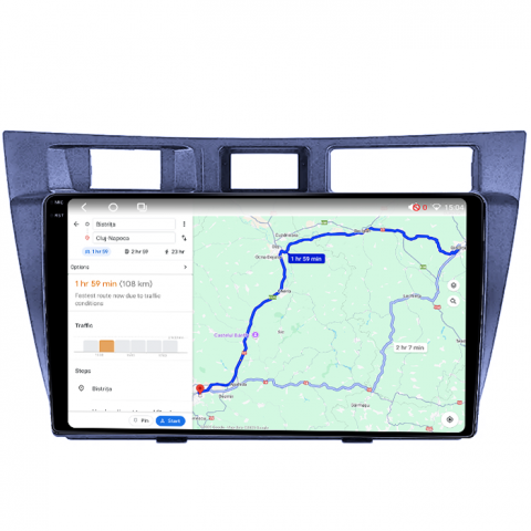 Navigatie dedicata Toyota Mark 2000-2007, 4GB RAM 64GB ROM, Octacore, Android 14, Display QLED 1K 9", Carplay&Android Auto, SIM 4G, Ventilator Activ [3]