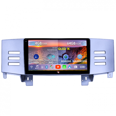 Mark 2004 - 2009 - Navigatie dedicata Toyota Mark 2004-2009, 4GB RAM 64GB ROM, Octacore, Android 14, Display QLED 1K 9", Carplay&Android Auto, SIM 4G, Ventilator Activ
