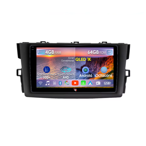 Mark 2009-2013 - Navigatie dedicata Toyota Mark X 2009-2013, 4GB RAM 64GB ROM, Octacore, Android 14, Display QLED 9", DSP, Carplay&Android Auto, SIM 4G, Ventilator Activ