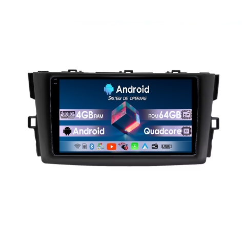 Toyota - Navigatie dedicata Toyota Mark X 2009-2013, 4GB RAM 64GB ROM, Quadcore, Android 14, Display QLED  9", DSP, Carplay&Android Auto, Suport camere AHD