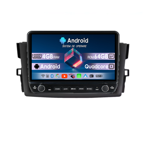 Mark 2009-2013 - Navigatie dedicata Toyota Mark X 2009-2013 Tesla Cu Butoane Rotative Model 2024, 4GB RAM 64GB ROM, Procesor Quadcore, Android 14, Display QLED 10", DSP, Carplay&Android