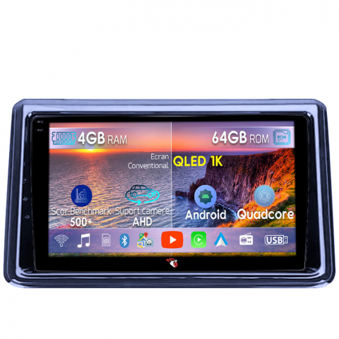 Noah 2014-2020 - Navigatie dedicata Toyota Noah 2014-2020, 4GB RAM 64GB ROM, Octacore, Android 14, Display QLED 1K 9", Carplay&Android Auto, SIM 4G, Ventilator Activ