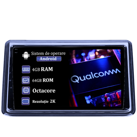 Navigatii Dedicate - Navigatie dedicata Toyota Noah 2014-2020, 4GB RAM 64GB ROM, Procesor Qualcomm Octacore, Android 14, Rezolutie 2K, Display QLED 9", DSP, Carplay&Android Auto, SIM 4G