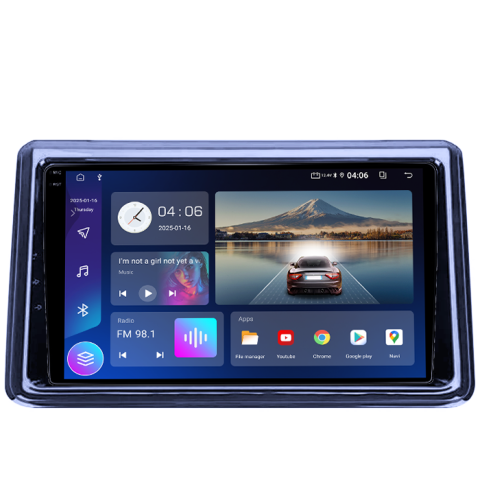 Navigatie dedicata Toyota Noah 2014-2020, 8GB RAM 128GB ROM, Octacore, Platforma TS18, Android 14, Display QLED 9", Suporta camera 360", DSP, Carplay&Android Auto, SIM 4G, Ventilator Activ [4]