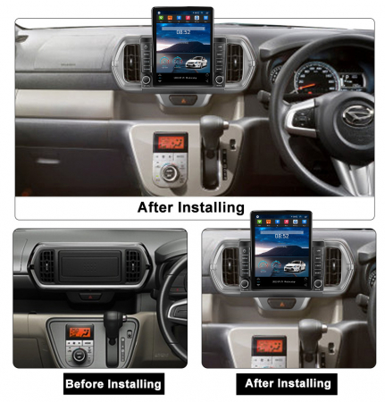 Navigatie dedicata Toyota Passo 2016-2021,Tesla Style, ANDROID 13,Carplay&Android Auto, 10 inch , 8+128GB, Internet, Aplicatii, Waze, GPS [3]