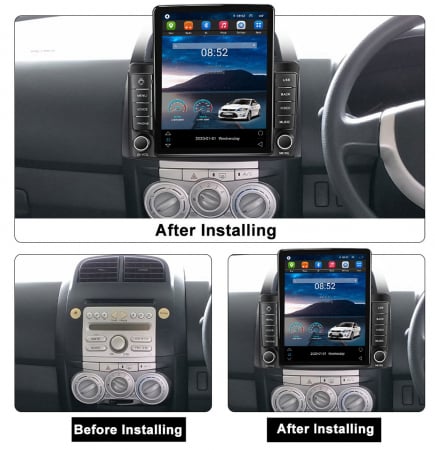 Navigatie dedicata Toyota Passo Daihatsu Boon Sirion Subaru Justy Perodua Myvi,Tesla Style, ANDROID 13,Carplay&Android Auto, 10 inch , 8+128GB, Internet, Aplicatii, Waze, GPS [2]