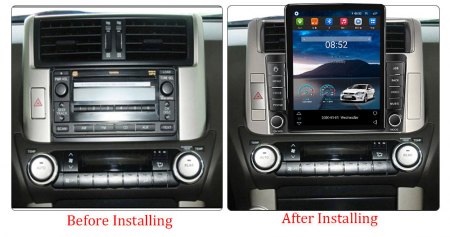 Navigatie dedicata Toyota Prado 150 2009-2013,Tesla Style, ANDROID 13,Carplay&Android Auto, 10 inch , 8+128GB, Internet, Aplicatii, Waze, GPS [2]
