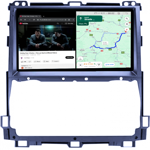 Navigatie dedicata Toyota Prado 2002-2009, 4GB RAM 64GB ROM, Quad Core, Display 9" QLED 1K, Carplay, Android 14, Bluetooth, Magazin Play, Suport Camere AHD [3]