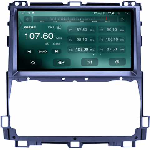 Navigatie dedicata Toyota Prado 2002-2009, 4GB RAM 64GB ROM, Quad Core, Display 9" QLED 1K, Carplay, Android 14, Bluetooth, Magazin Play, Suport Camere AHD [2]