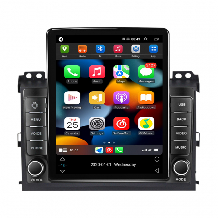 Navigatie dedicata Toyota Prado 2004-2009,Tesla Style, ANDROID 13,Carplay&Android Auto, 10 inch , 8+128GB, Internet, Aplicatii, Waze, GPS [1]