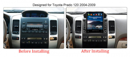 Navigatie dedicata Toyota Prado 2004-2009,Tesla Style, ANDROID 13,Carplay&Android Auto, 10 inch , 8+128GB, Internet, Aplicatii, Waze, GPS [2]