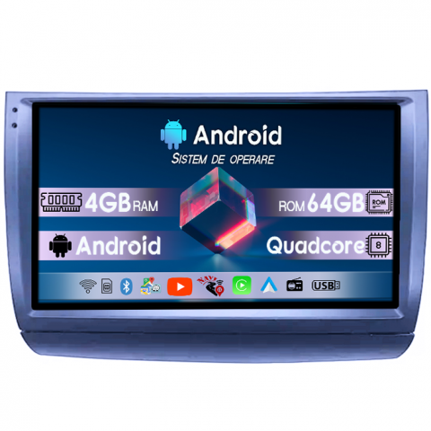 Toyota - Navigatie dedicata Toyota Prius 20 2003-2009, 4GB RAM 64GB ROM, Quad Core, Display 9" QLED 1K, Carplay, Android 14, Bluetooth, Magazin Play, Suport Camere AHD