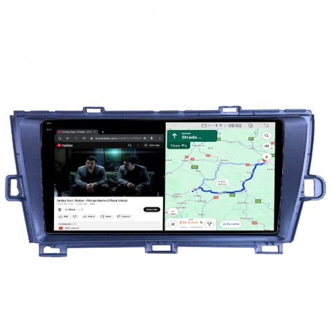 Navigatie dedicata Toyota Prius 2009-2015 Black, 4GB RAM 64GB ROM, Quad Core, Display 9" QLED 1K, Carplay, Android 14, Bluetooth, Magazin Play, Suport Camere AHD [4]