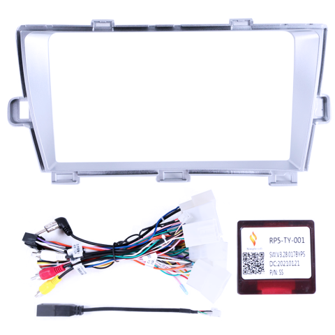 Navigatie dedicata Toyota Prius 2009-2015 (Silver), 4GB RAM 64GB ROM, Procesor Qualcomm Octacore, Android 14, Rezolutie 2K, Display QLED 9", DSP, Carplay&Android Auto, SIM 4G [1]