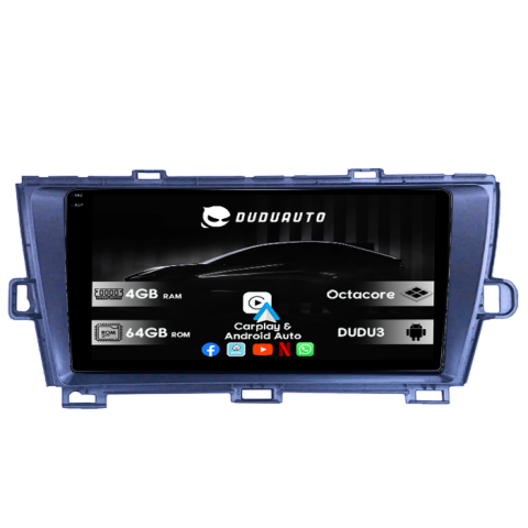 Prius 2009-2015 - Navigatie dedicata Toyota Prius 2009-2015 Black, DUDU3, 4GB RAM 64GB ROM, Octacore, Platforma 8581, Android, Display QLED 9", DSP, Carplay&AndroidAuto