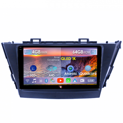 Prius Plus V Alpha 2012-2017 - Navigatie dedicata Toyota Prius Plus V Alpha 2012-2017,  4GB RAM 64GB ROM, Octacore, Android 14, Display QLED 1K 9", Carplay&Android Auto, SIM 4G, Ventilator Activ