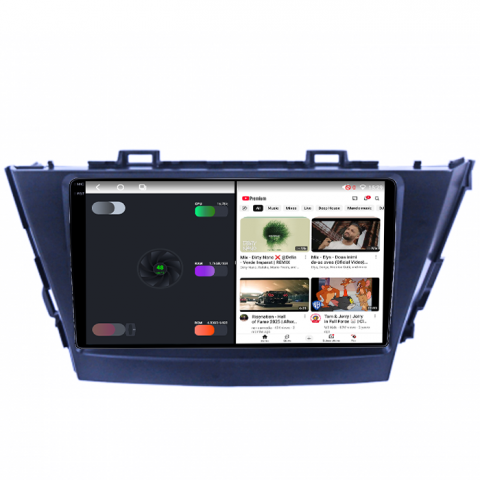 Navigatie dedicata Toyota Prius Plus V Alpha 2012-2017,  4GB RAM 64GB ROM, Octacore, Android 14, Display QLED 1K 9", Carplay&Android Auto, SIM 4G, Ventilator Activ [2]