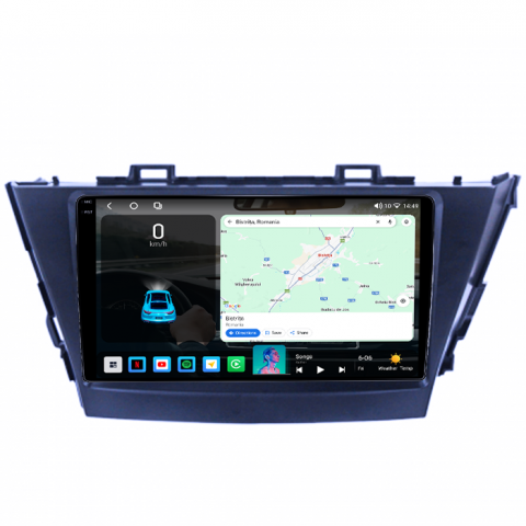 Navigatie dedicata Toyota Prius Plus V Alpha 2012-2017,  4GB RAM 64GB ROM, Octacore, Android 14, Display QLED 1K 9", Carplay&Android Auto, SIM 4G, Ventilator Activ [1]