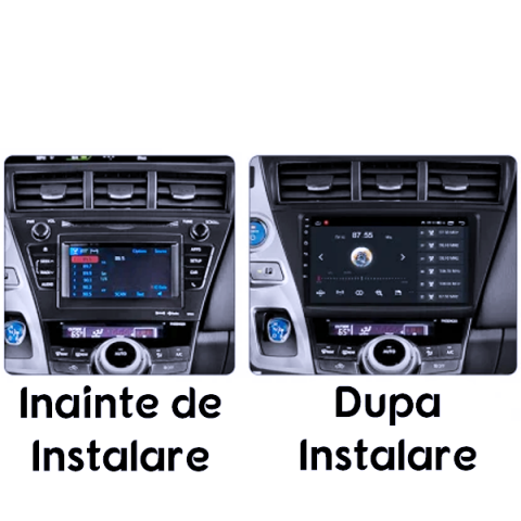 Navigatie dedicata Toyota Prius Plus V Alpha 2012-2017, 8GB RAM 128GB ROM, Octacore, Platforma TS18, Android 13, Display QLED 9”, Suporta camera 360º, DSP, Carplay&Android Auto, SIM 4G, Ventilator Act [3]