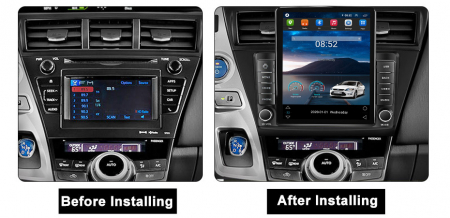 Navigatie dedicata Toyota Prius Plus V Alpha 2012-2017,Tesla Style, ANDROID 13,Carplay&Android Auto, 10 inch , 8+128GB, Internet, Aplicatii, Waze, GPS [2]