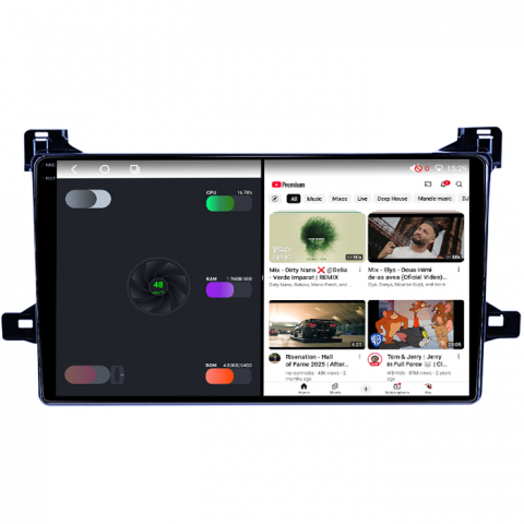 Navigatie dedicata Toyota Prius XW50 2015-2020, 4GB RAM 64GB ROM, Octacore, Android 14, Display QLED 1K 9", Carplay&Android Auto, SIM 4G, Ventilator Activ [2]