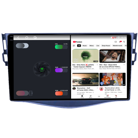 Navigatie dedicata Toyota Rav 4 2007-2013, 8GB RAM 128GB ROM, Octacore, Platforma TS18, Android 14, Display QLED 9", Suporta camera 360", DSP, Carplay&Android Auto, SIM 4G, Ventilator Activ [2]