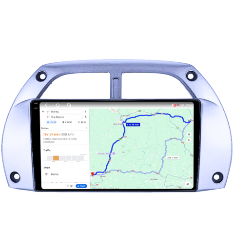 Navigatie dedicata Toyota RAV4 2001-2006, 4GB RAM 32GB ROM, Octacore, Android 14, Display QLED 1K 9", DSP, Carplay&Android Auto, SIM 4G, Bluetooth, Ventilator Activ [3]