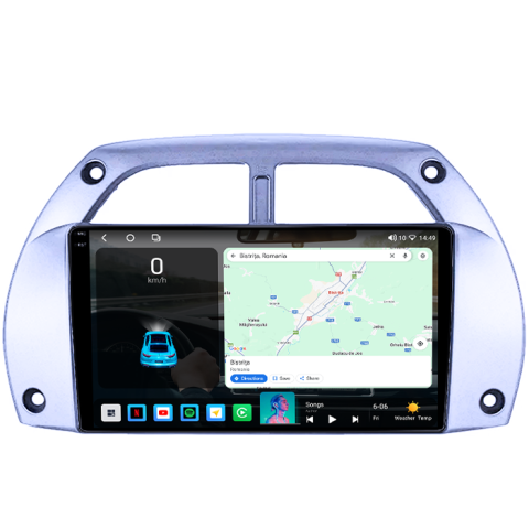 Navigatie dedicata Toyota RAV4 2001-2006, 4GB RAM 64GB ROM, Procesor Qualcomm Octacore, Android 14, Rezolutie 2K, Display QLED 9", DSP, Carplay&Android Auto, SIM 4G [2]