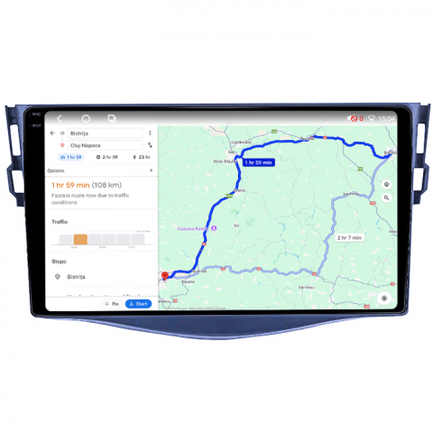 Navigatie dedicata Toyota RAV4 2005-2013, 4GB RAM 64GB ROM, Octacore, Android 14, Display QLED 1K 9", Carplay&Android Auto, SIM 4G, Ventilator Activ [3]