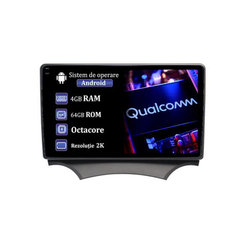 Ford KA - Navigatie dedicata Ford KA, 4GB RAM 64GB ROM, Procesor Qualcomm Octacore, Android 14, Rezolutie 2K, Display QLED 10", DSP, Carplay&Android Auto, SIM 4G