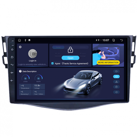 Navigatie dedicata Toyota RAV4 2005-2013, 8GB RAM 128GB ROM, Octacore, Platforma TS18, Android 13, Display QLED 9”, Suporta camera 360º, DSP, Carplay&Android Auto, SIM 4G, Ventilator Activ [2]