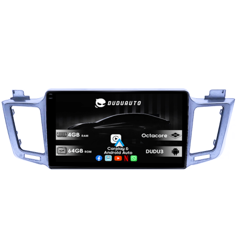 RAV4 2012-2018 - Navigatie dedicata Toyota RAV4 2012-2018, DUDU3, 4GB RAM 64GB ROM, Octacore, Platforma 8581, Android, Display QLED 9", DSP, Carplay&AndroidAuto