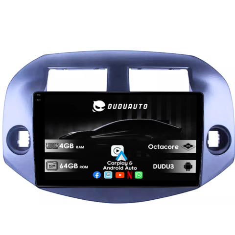 RAV4 2005-2013 - Navigatie dedicata Toyota RAV4 2005-2013, DUDU3, 4GB RAM 64GB ROM, Octacore, Platforma 8581, Android, Display QLED 9", DSP, Carplay&AndroidAuto