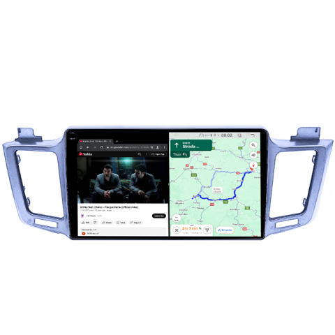 Navigatie dedicata Toyota RAV4 2012 - 2018, 8GB RAM 128GB ROM, Octacore, Platforma TS18, Android 14, Display QLED 10", Suporta camera 360", DSP, Carplay&Android Auto, SIM 4G, Ventilator Activ [7]