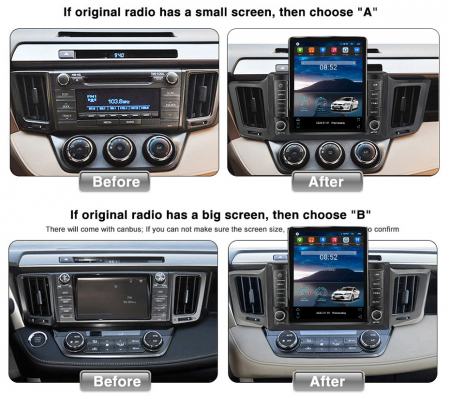 Navigatie dedicata Toyota RAV4 2012-2018,Tesla Style, ANDROID 13,Carplay&Android Auto, 10 inch , 8+128GB, Internet, Aplicatii, Waze, GPS [2]