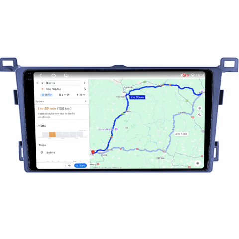 Navigatie dedicata Toyota RAV4 2013-2018,4GB RAM 64GB ROM, Procesor Qualcomm Octacore, Android 14, Rezolutie 2K, Display QLED 9", DSP, Carplay&Android Auto, SIM 4G [5]